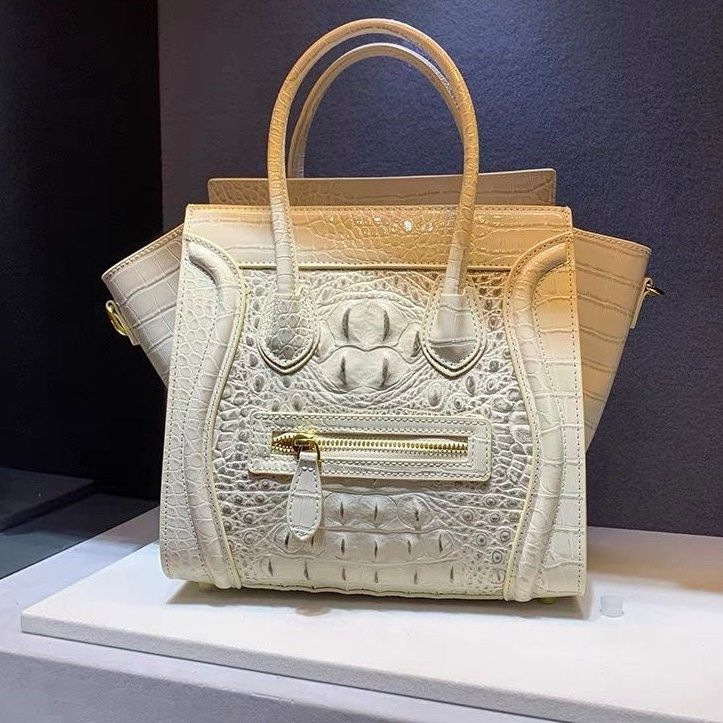 Women Bags Branded Sale - Luxe Designer Gloednieuwe Koeienhuid Krokodil Handtas