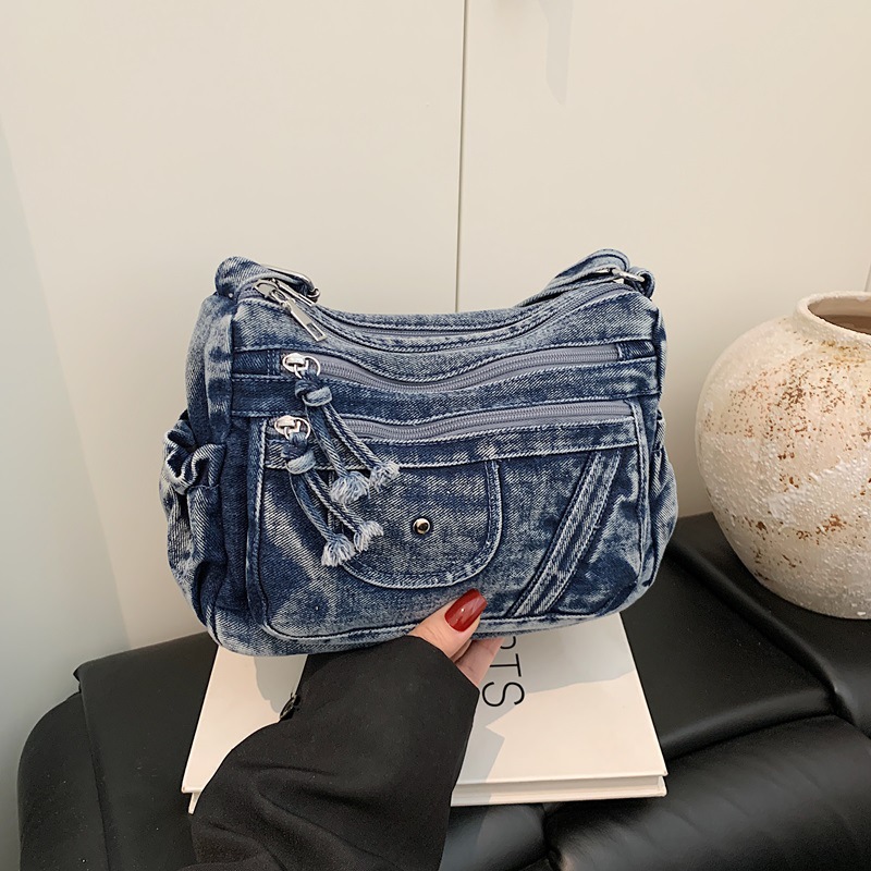 Women Bags Zadig - Streetstyle Retro Blauwe Denim Tas 2026