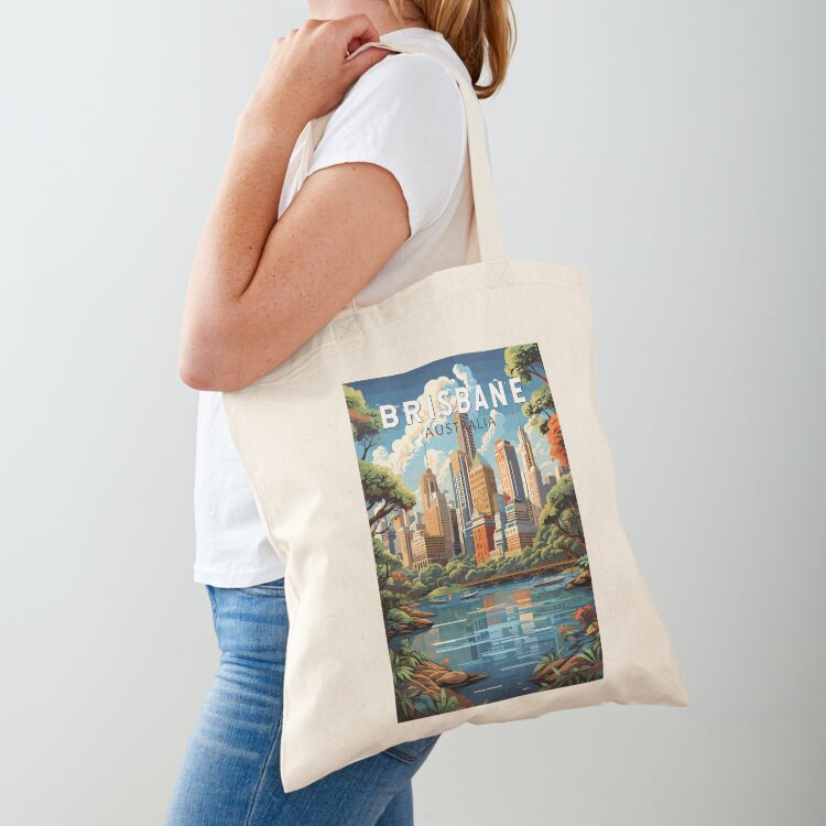 Women Bags Australia - Brisbane Australië Reiskunst Vintage Tote Bag