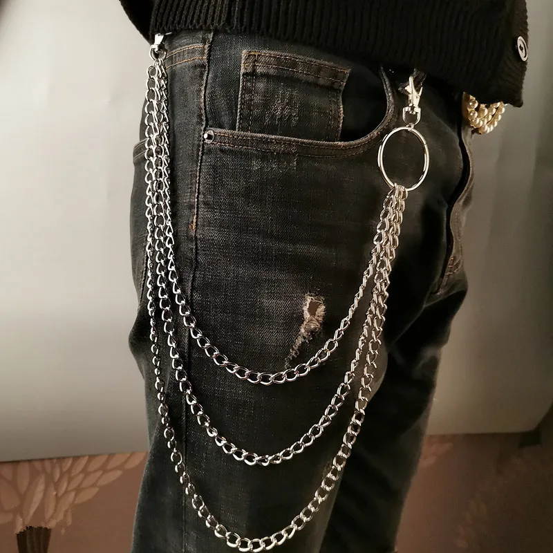 Mini Purse Chain - Laag metalen riemketting Punk Hook Metal