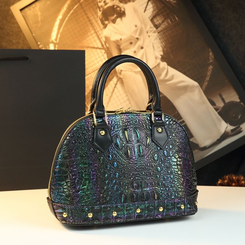 Women Bags Branded Sale - Luxe designer handtas van hoogwaardig krokodillenleer,
