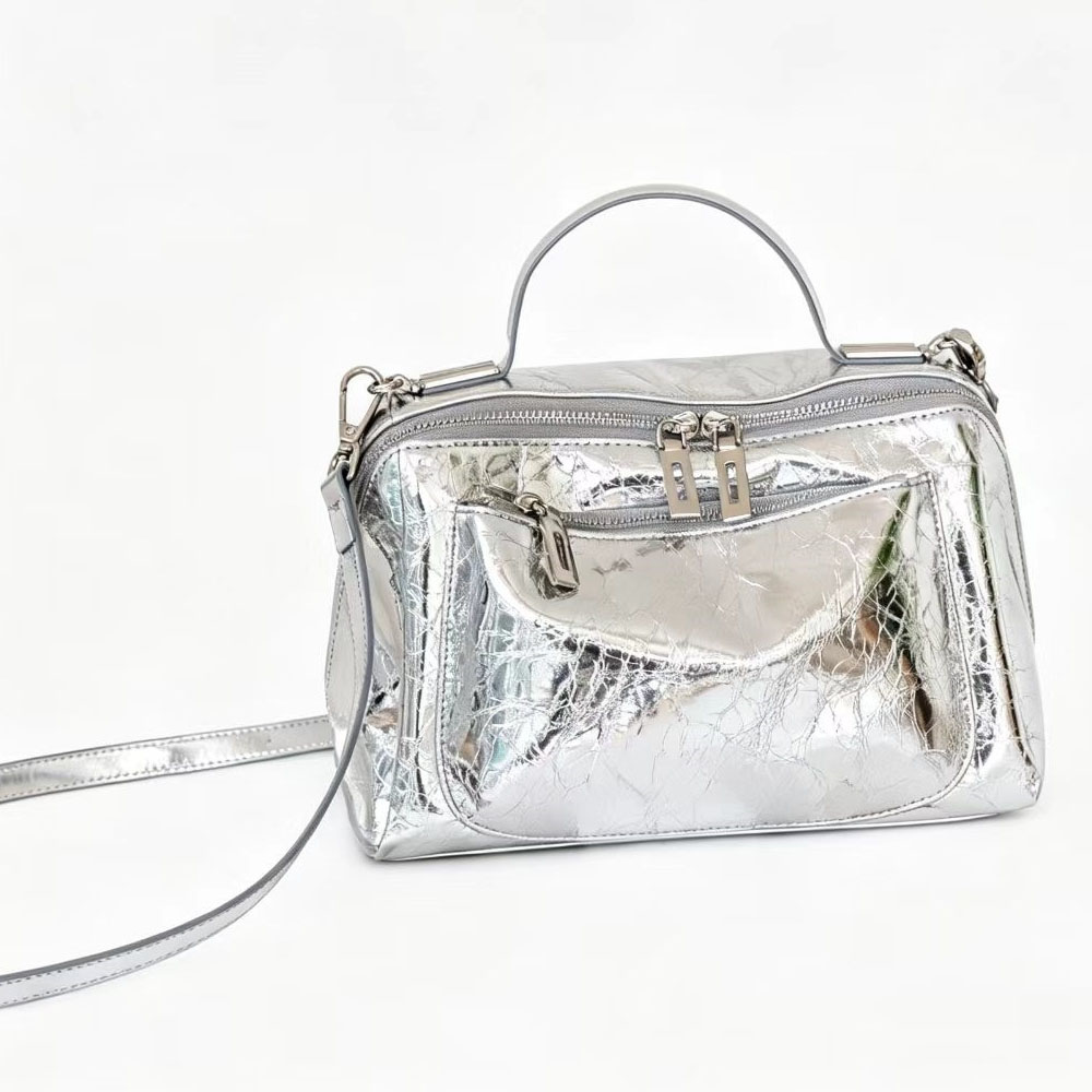 Women'S Bags Top 10 - Multi-pocket koe lederen handtas dames glanzende
