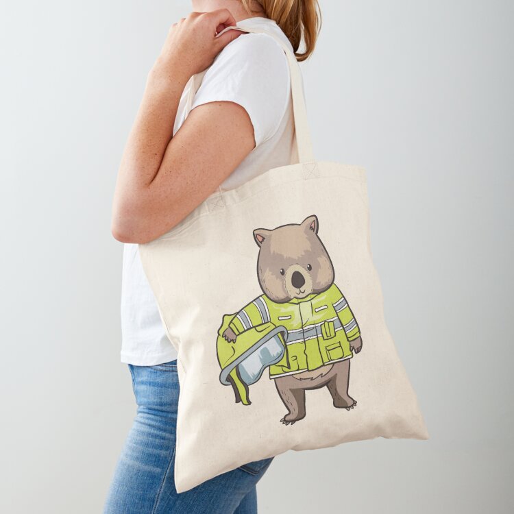 Women Bags Australia - Wombat Wombats Brandweerman Australië Held Cadeau