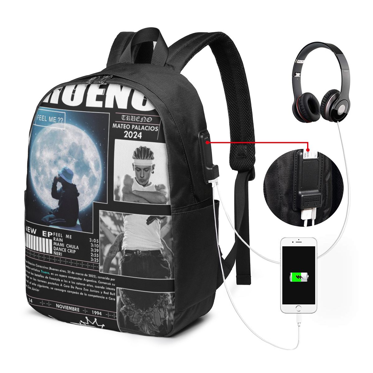 Women Bags For Women - Grappige Trueno Hip Hop Rapper Rugzak