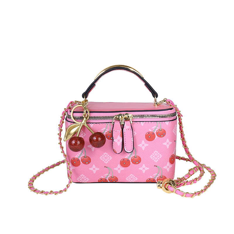 Women Bags Zadig - Mini vierkante tas met kersenprint, nieuwe