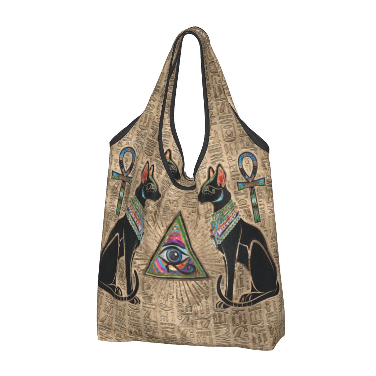 Women Bags Egypt - Aangepaste herbruikbare Egyptische katten en oog
