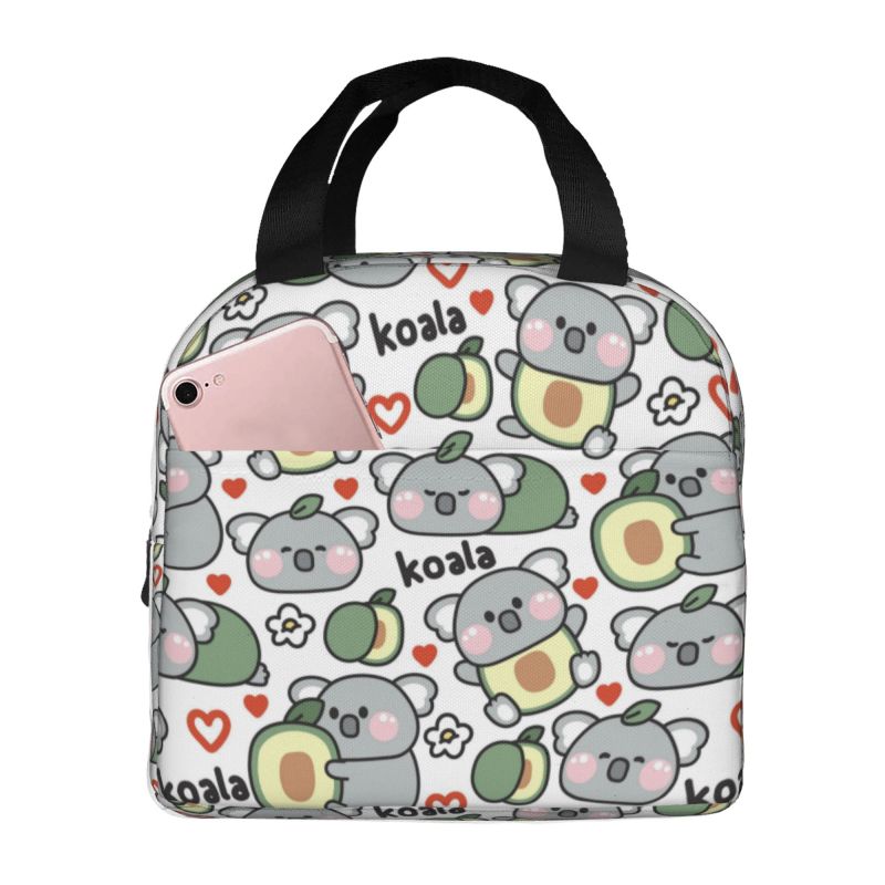 Women Bags Australia - Koala Beer In Avocado Lunchbox voor