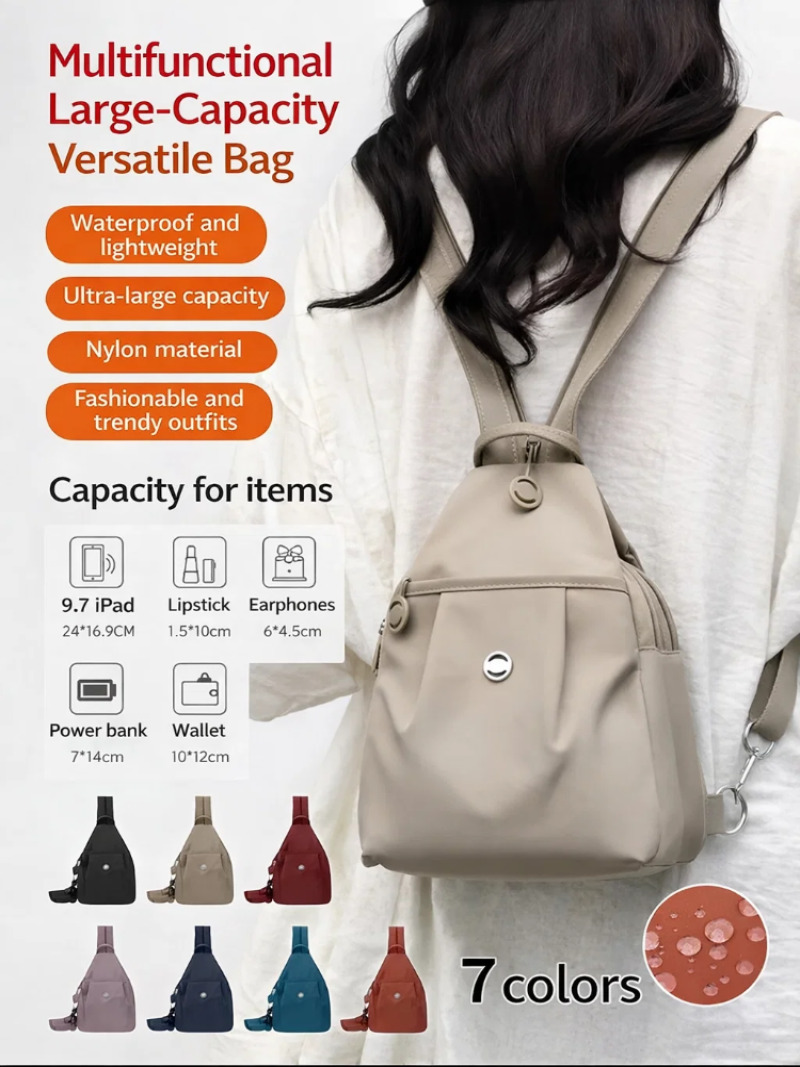 Women Bags Medium Size - Lichtgewicht mini-rugzak voor dames, borsttas van