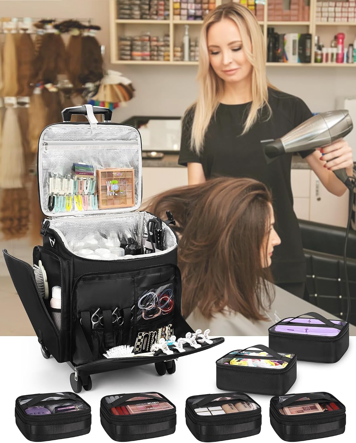 Rollende make-up koffer, haars - Women Bags For Women recensie en prijs