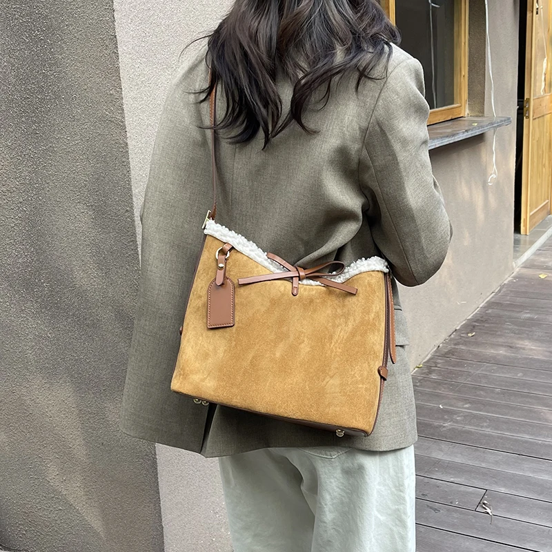Faux Suède Effen Kleur Strik C - Women Bags Branded Sale recensie en prijs