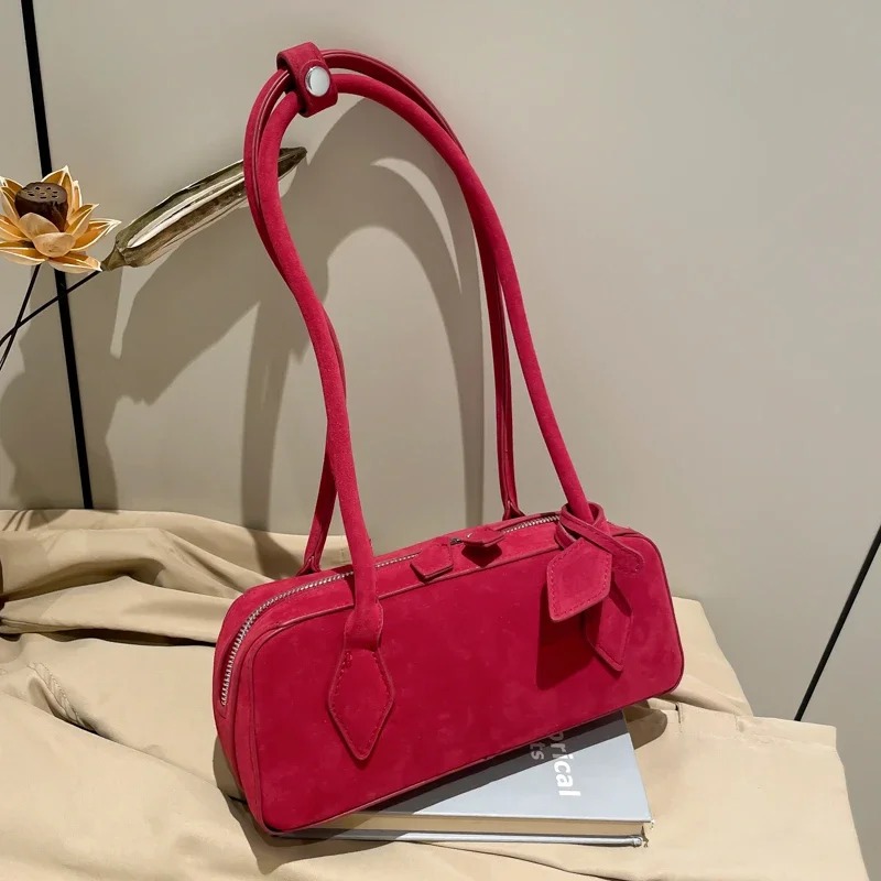 Faux Suède Rits Effen Kleur Bo - Women Bags Discount recensie en prijs