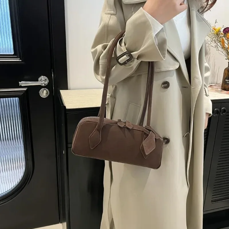 Faux Suède Rits Effen Kleur Bo - Women Bags Discount recensie en prijs