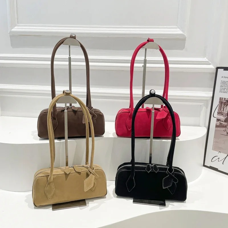 Faux Suède Rits Effen Kleur Bo - Women Bags Discount recensie en prijs