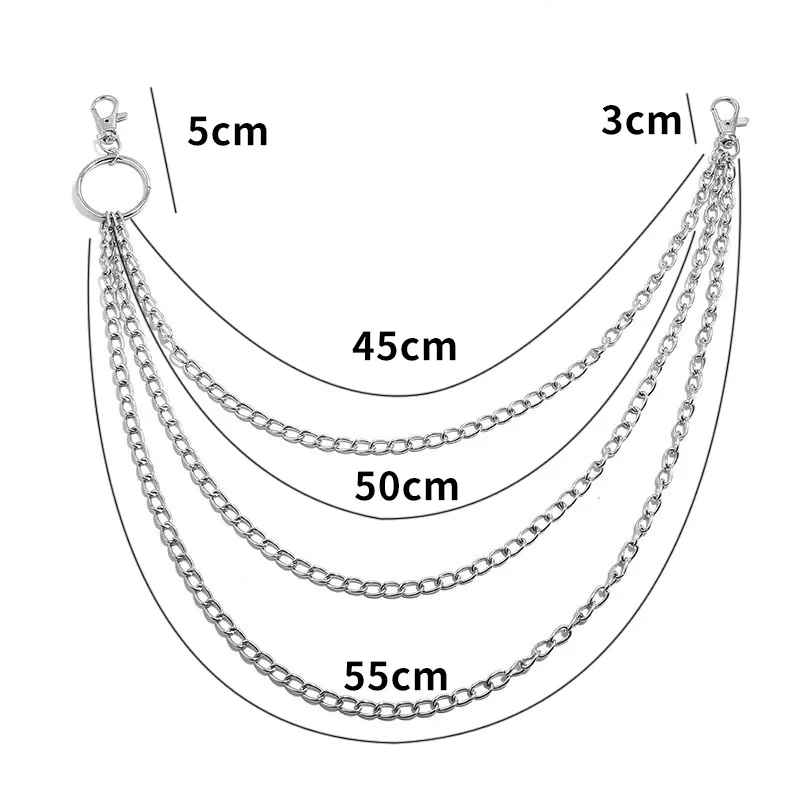 Laag metalen riemketting Punk  - Mini Purse Chain recensie en prijs