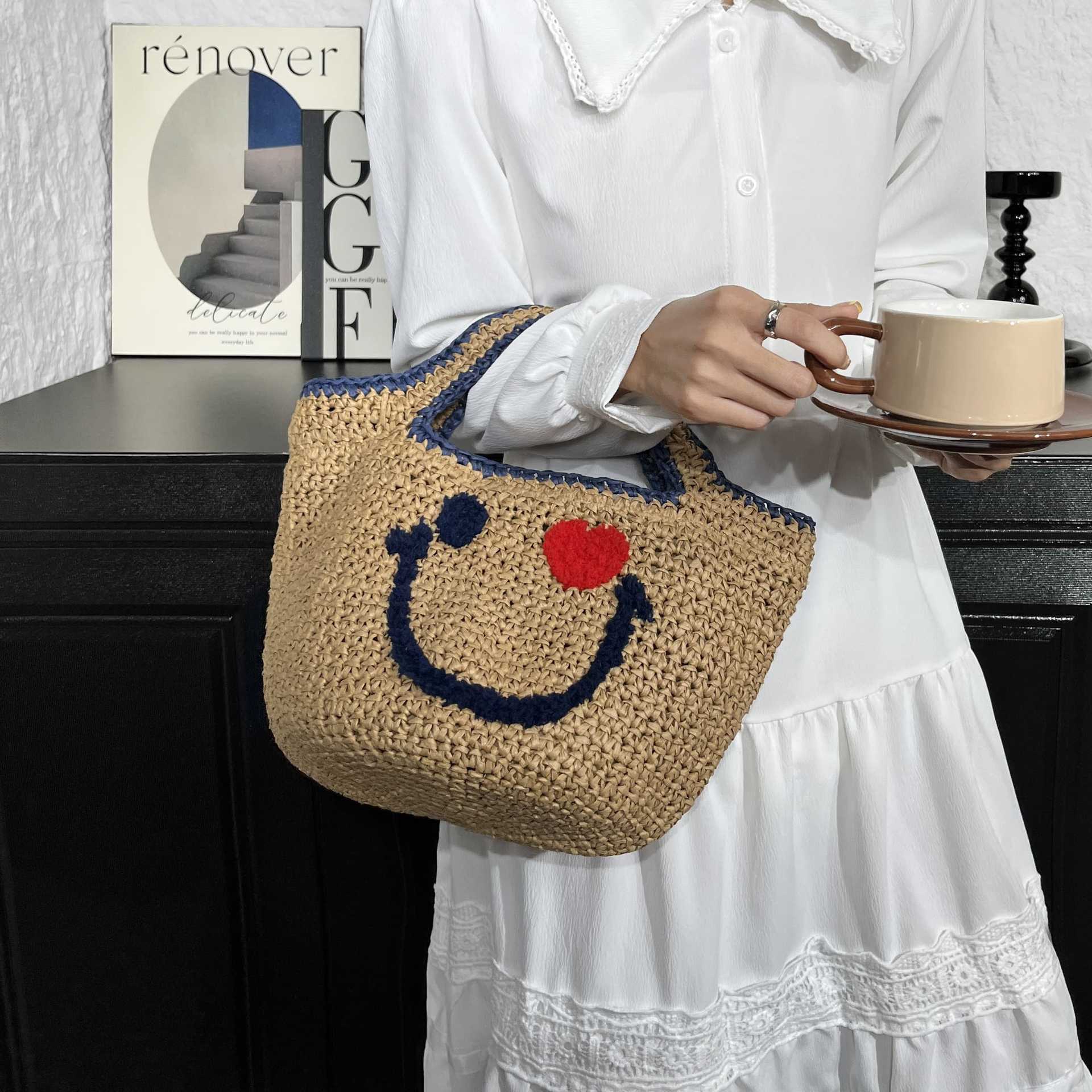 Nieuwe Mand Stro Geweven Handt - Women'S Bags Top 10 recensie en prijs