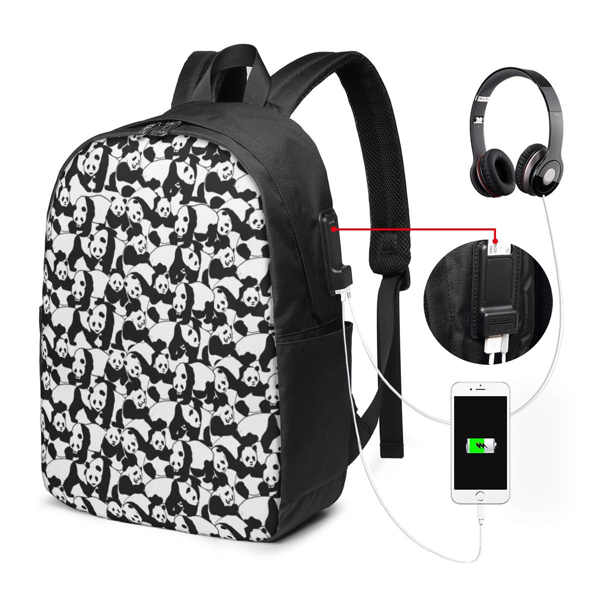 Panda Patroon Rugzak Reisnoteb - Women Bags For Women recensie en prijs