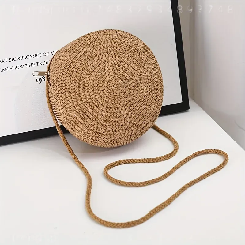 Ronde geweven rotan crossbodyt - Women Bags Crossbody recensie en prijs