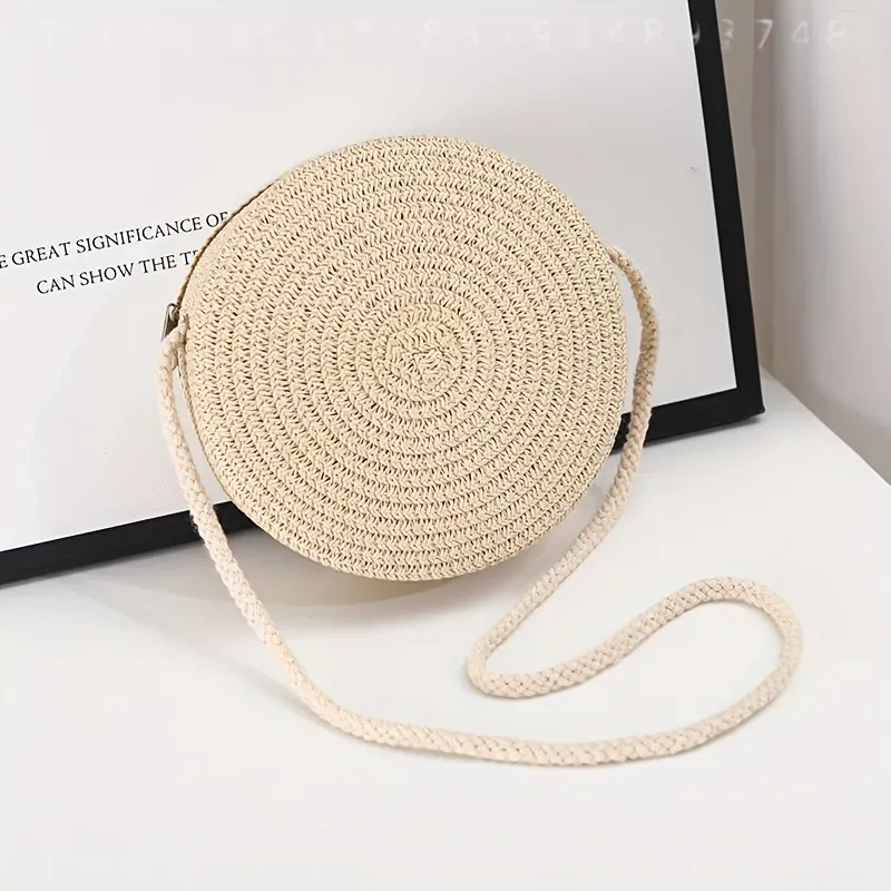 Ronde geweven rotan crossbodyt - Women Bags Crossbody recensie en prijs