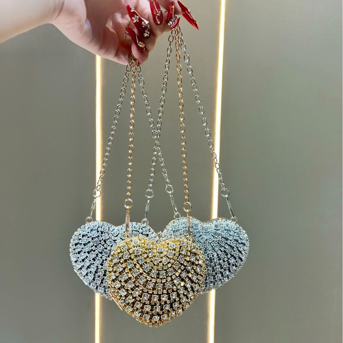 Luxe strass-kristallen clutch  - Mini Purse Chain recensie en prijs